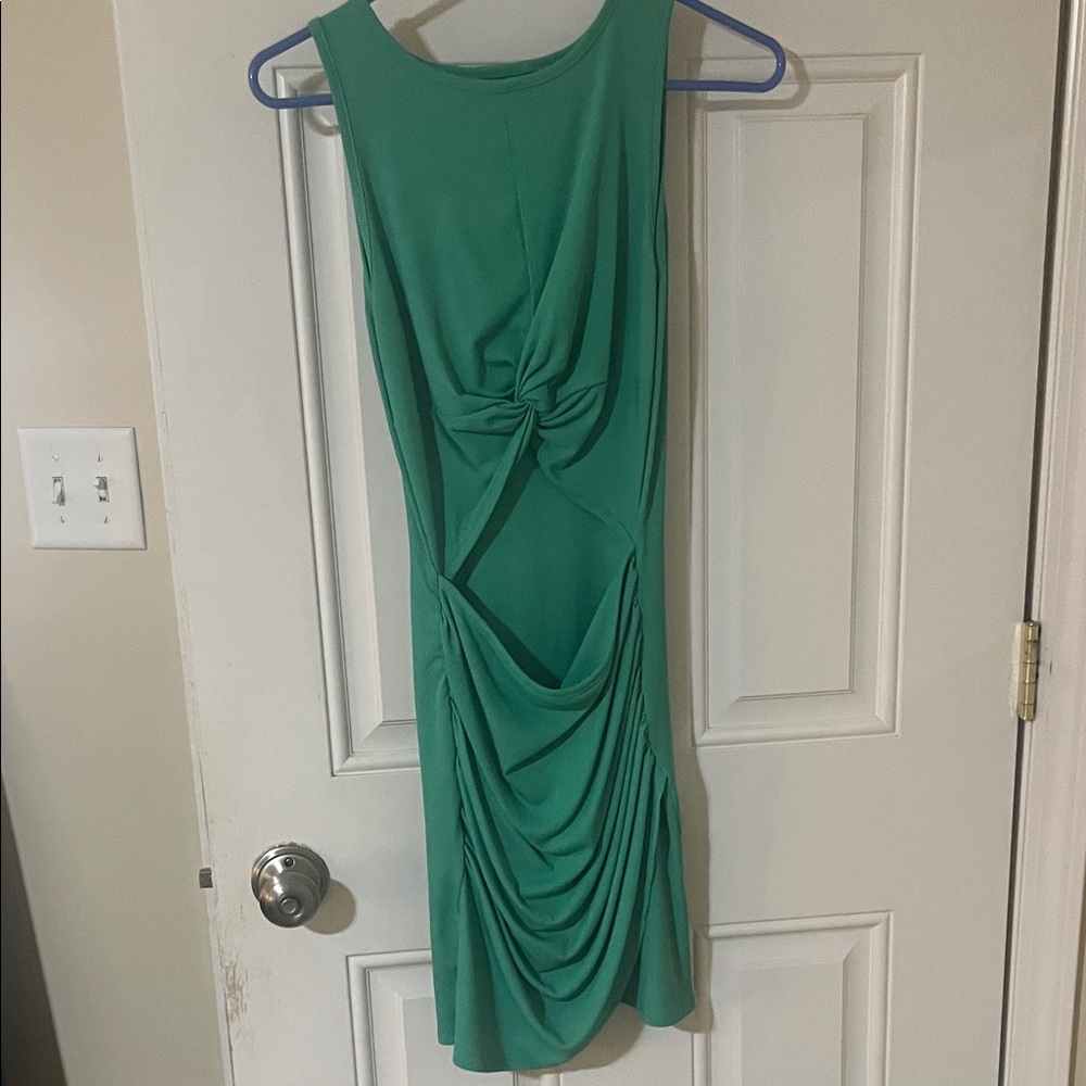 SHEIN Green Backless Dress